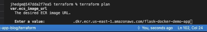 Root module directory when running a Terraform plan.