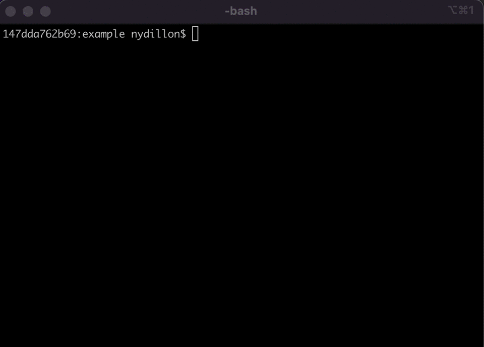 Command line gif of S3 bucket creation using Dart