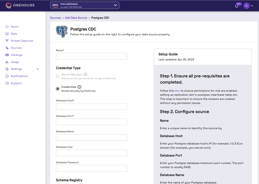 PosgreSQL source screenshot