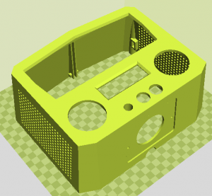 CAD model of device case for simple beer service