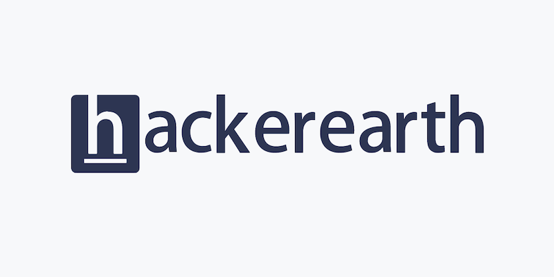 hackerearth black logo on white background