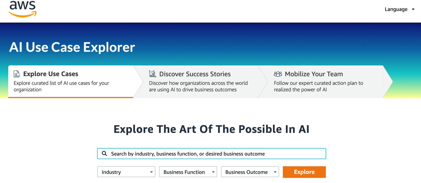 AI use case explorer
