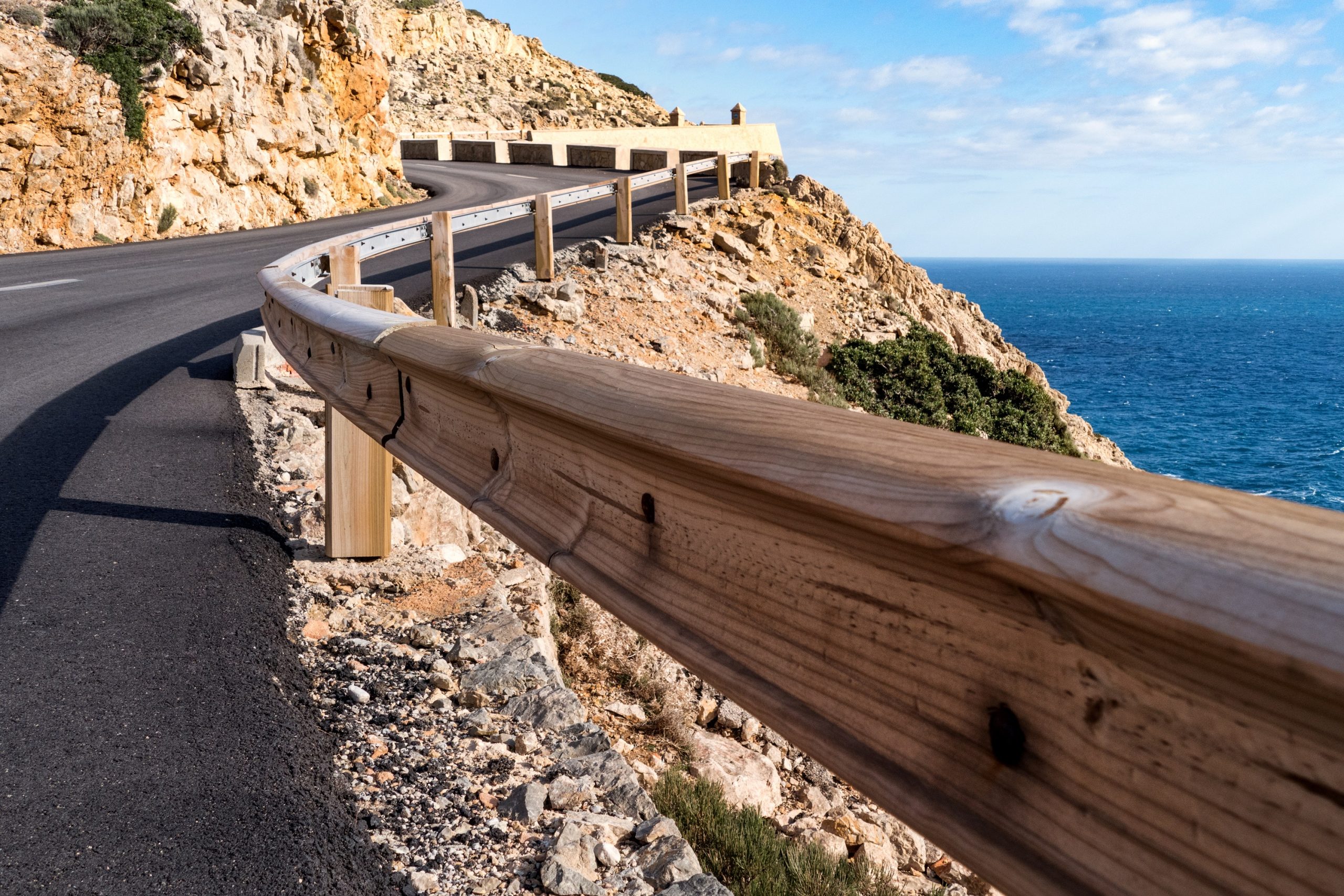 Highway with Guardrails