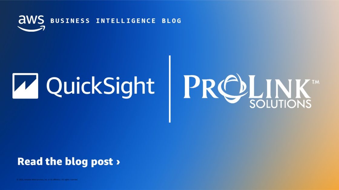 ProLink uses Amazon QuickSight to enable states to deliver housing
