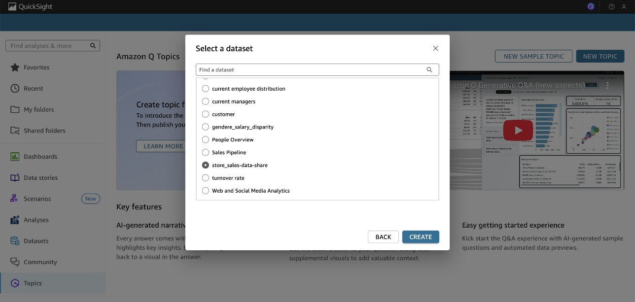 Select Dataset