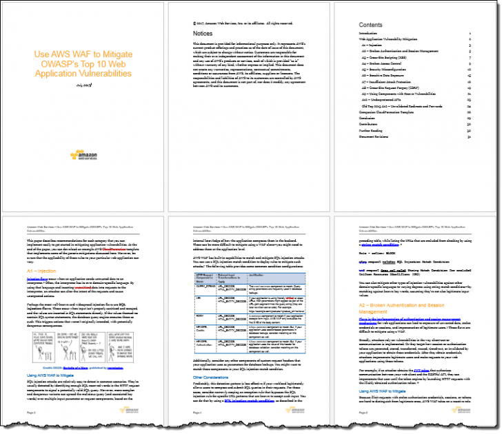 aws solution architect associate white papers