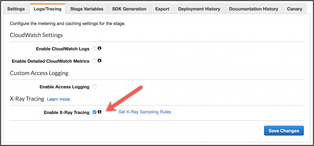 rules sampling data Ray Gateway Sampling New Amazon Now X and Supports AWS API