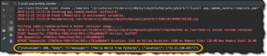 pycharm aws toolkit