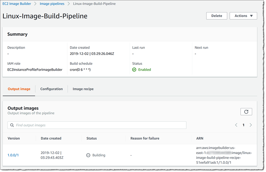 Ec2 Image Builderによるosイメージビルドパイプラインの自動化 Amazon Web Services ブログ