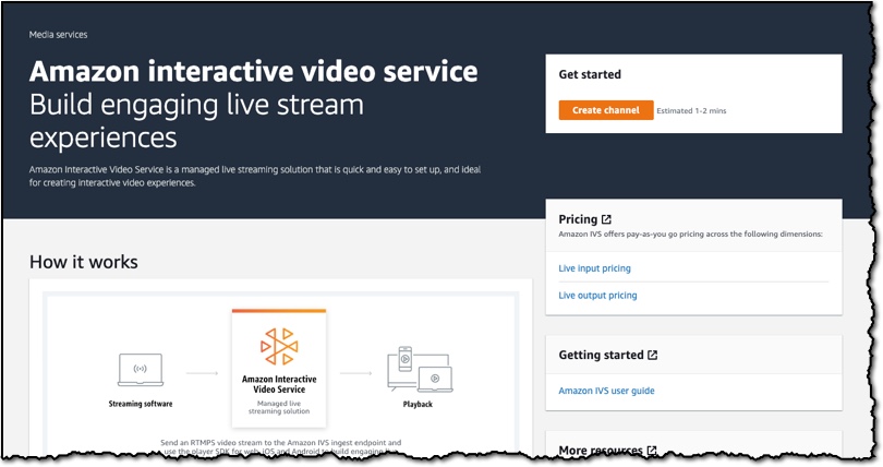 Amazon Interactive Video Service – Add Live Video to Your Apps and Websites