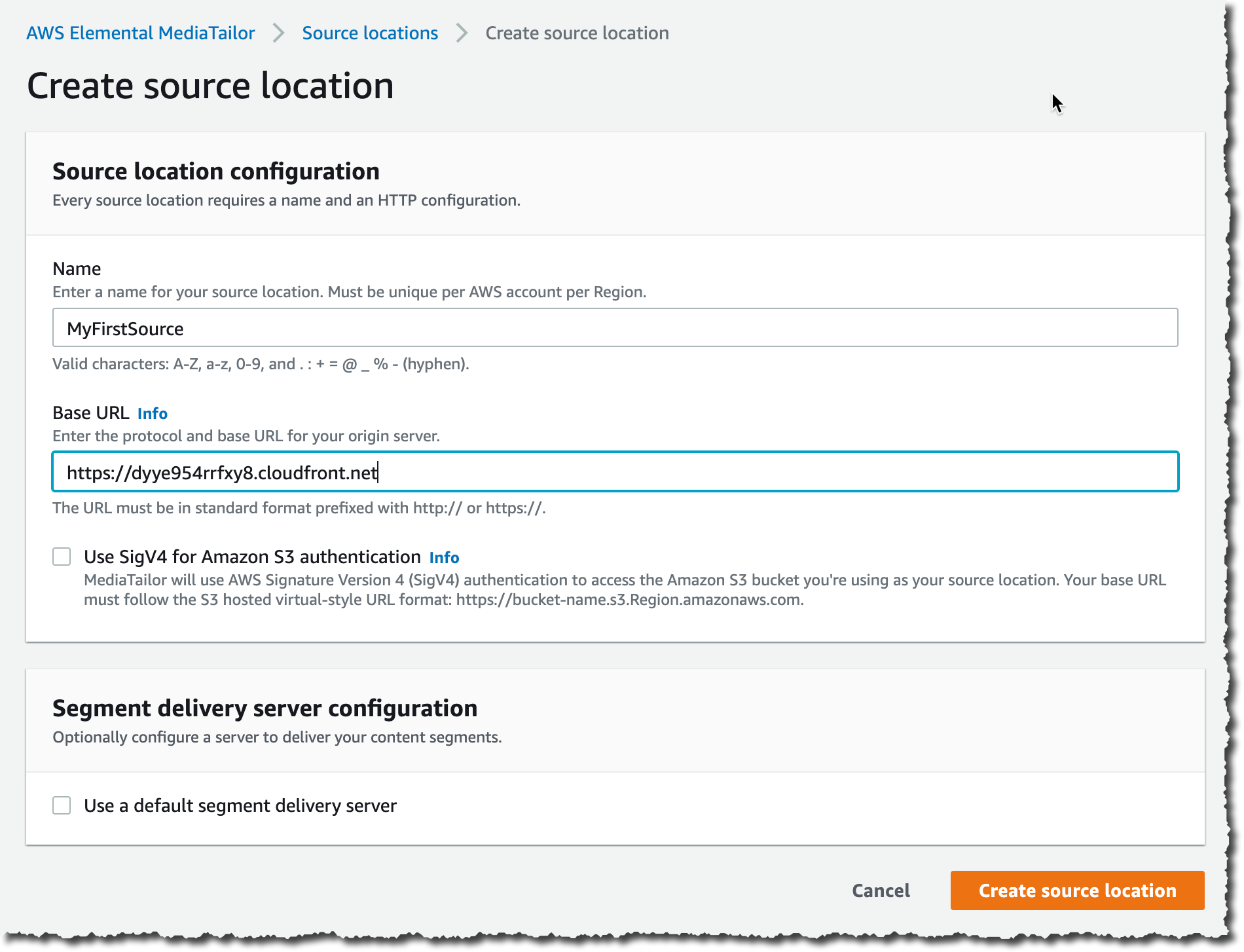 Elemental Channel Assembly - Create Source Location