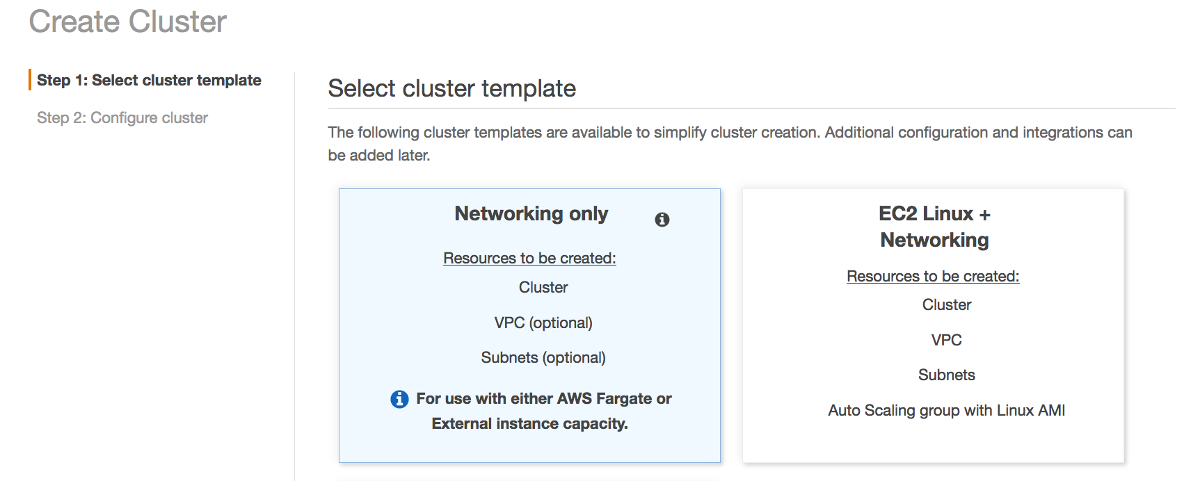 Amazon Elastic Container Service Noise