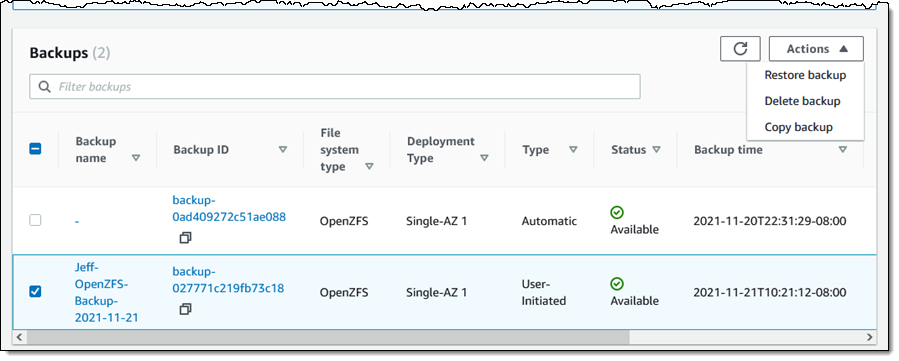 openzfs filesystem