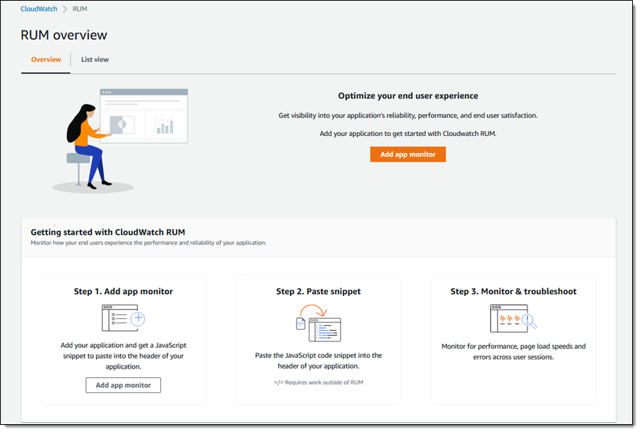 新增功能 Amazon Cloudwatch 的真实用户监控 亚马逊aws官方博客