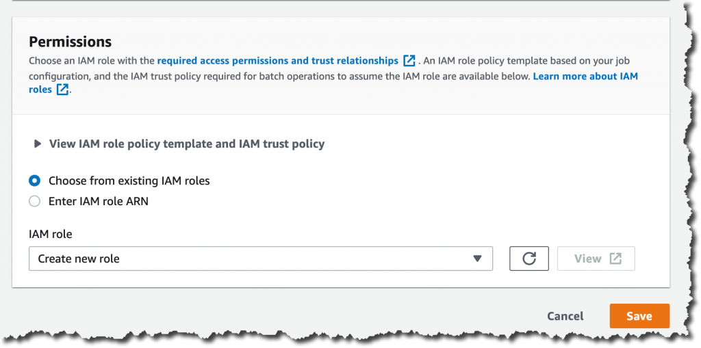 Permissions configurations