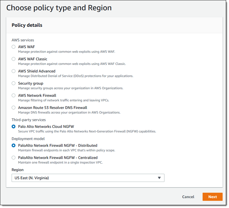 Nuevo: NGFW en la nube para AWS | Servicios web de Amazon