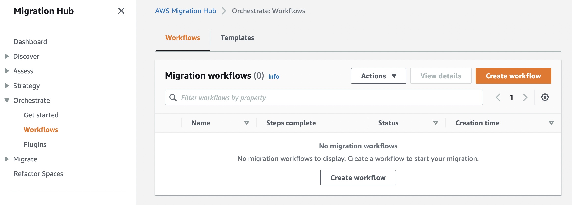 AWS Migration Hub Orchestrator: nueva capacidad de orquestación de migración con plantillas de flujo de trabajo personalizables | Servicios web de Amazon