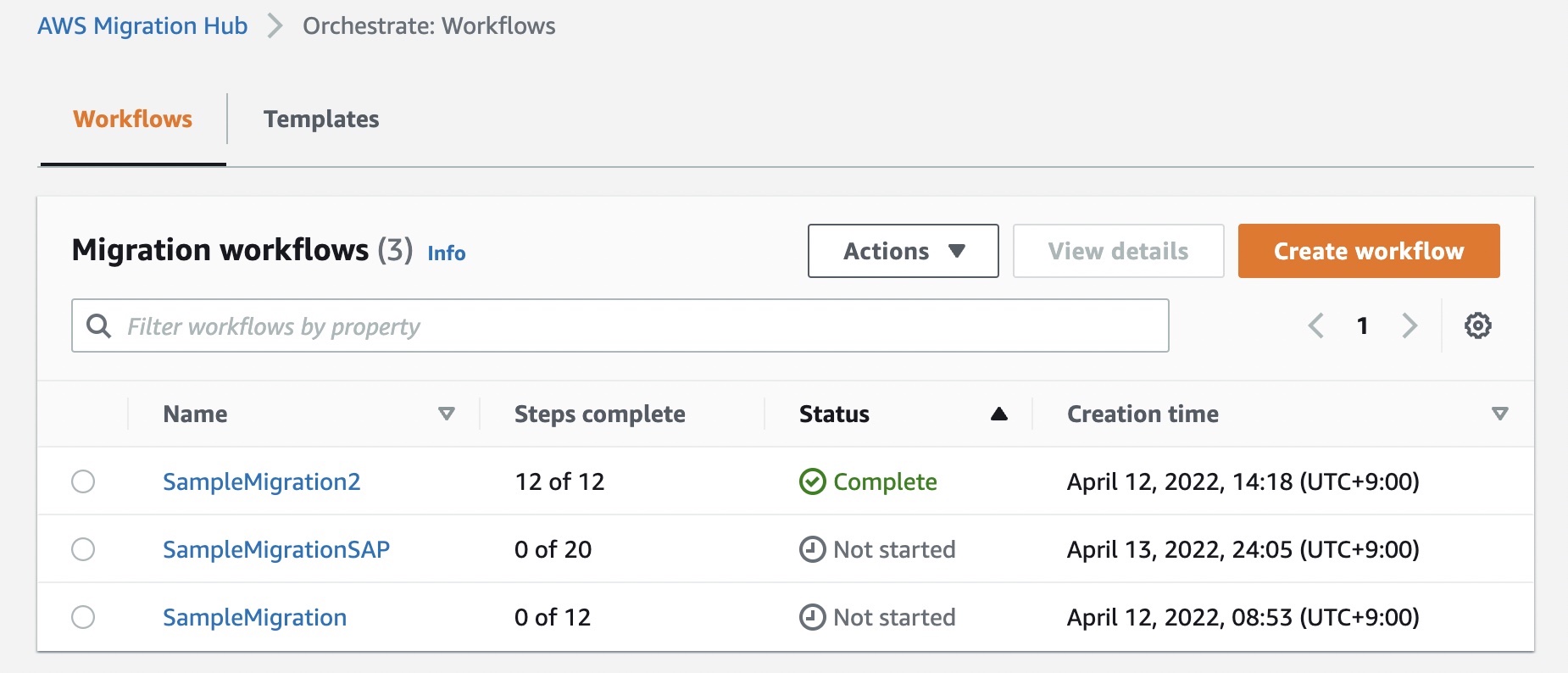 AWS Migration Hub Orchestrator: nueva capacidad de orquestación de migración con plantillas de flujo de trabajo personalizables | Servicios web de Amazon