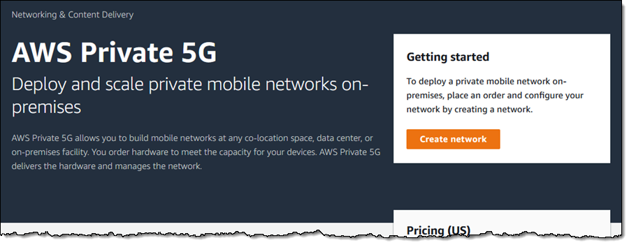 Nuevo – AWS Private 5G – Cree su propia red móvil privada | Servicios web de Amazon