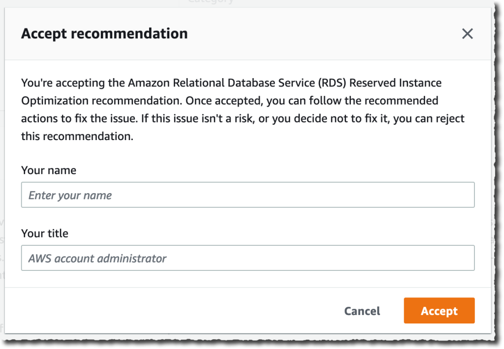 AWS Trusted Advisor Priority - Accept