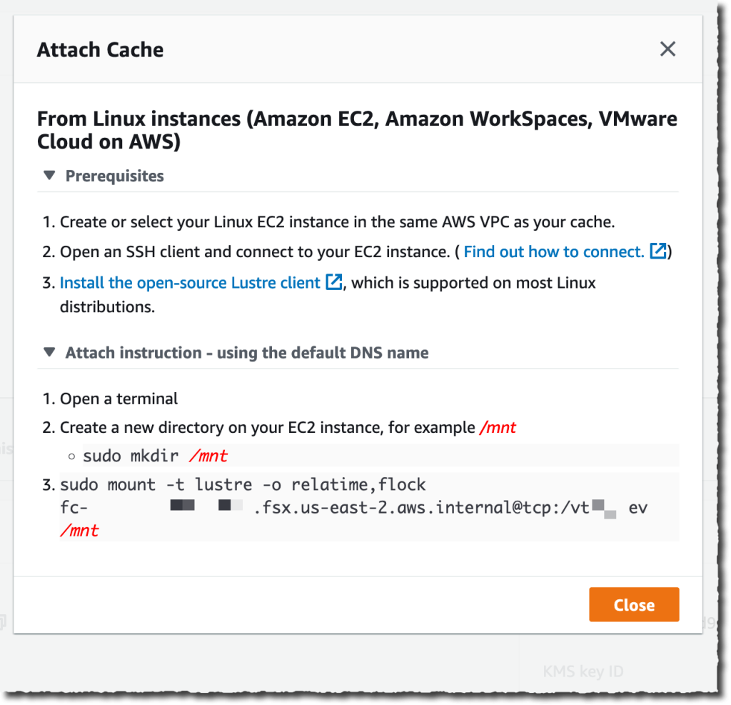 File Cache Attach