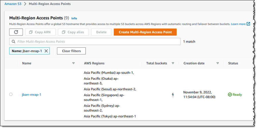 Nuevo: controles de conmutación por error para puntos de acceso de varias regiones de Amazon S3 | Servicios web de Amazon