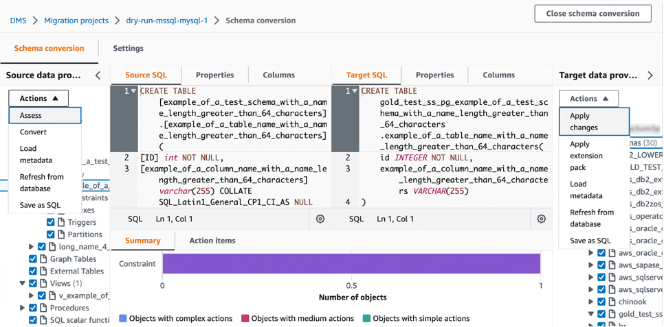 Nuevo: una conversión de esquema completamente administrada en el servicio de migración de bases de datos de AWS | Servicios web de Amazon