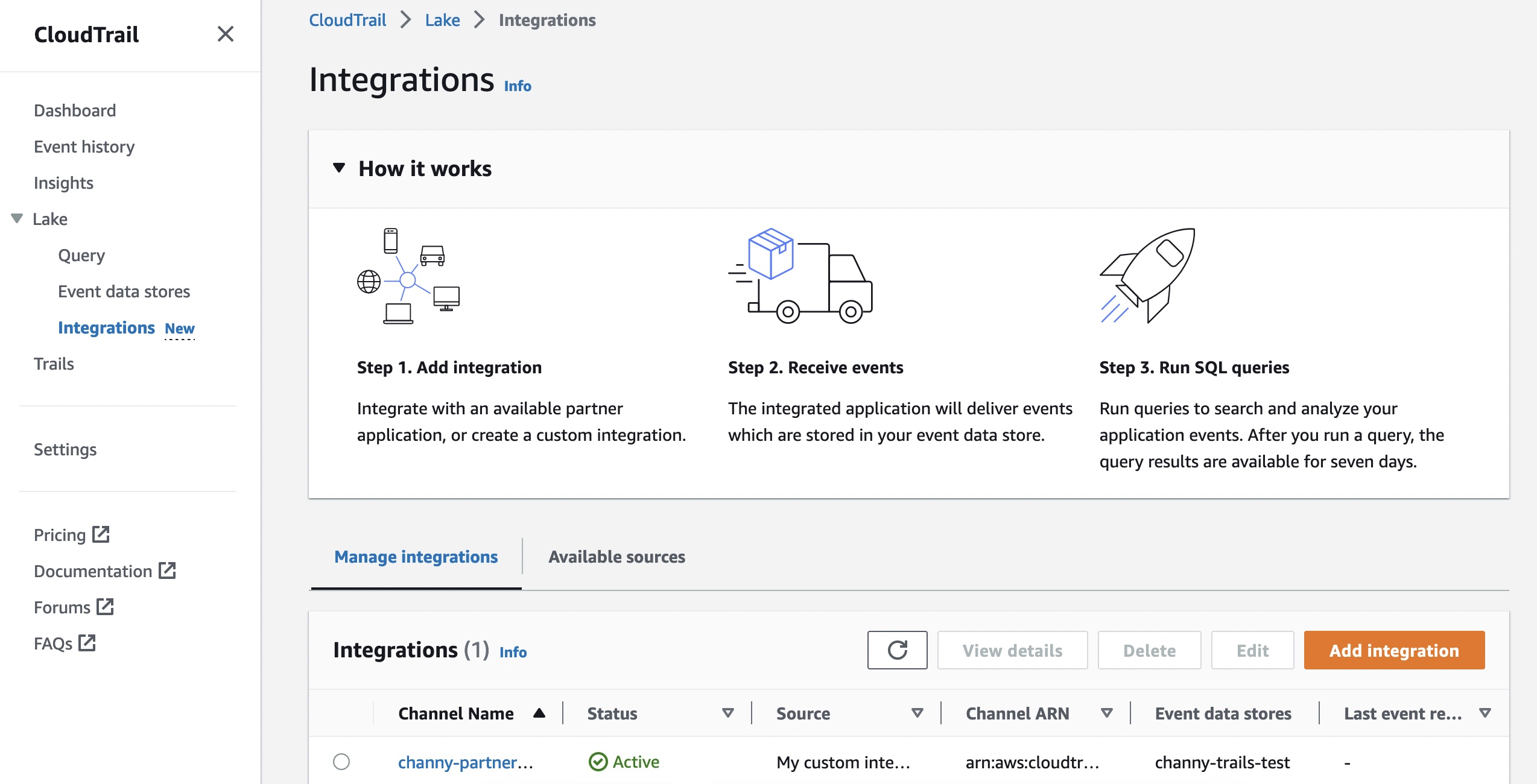 Nuevo: AWS CloudTrail Lake admite la ingesta de eventos de actividad de fuentes que no son de AWS | Servicios web de Amazon