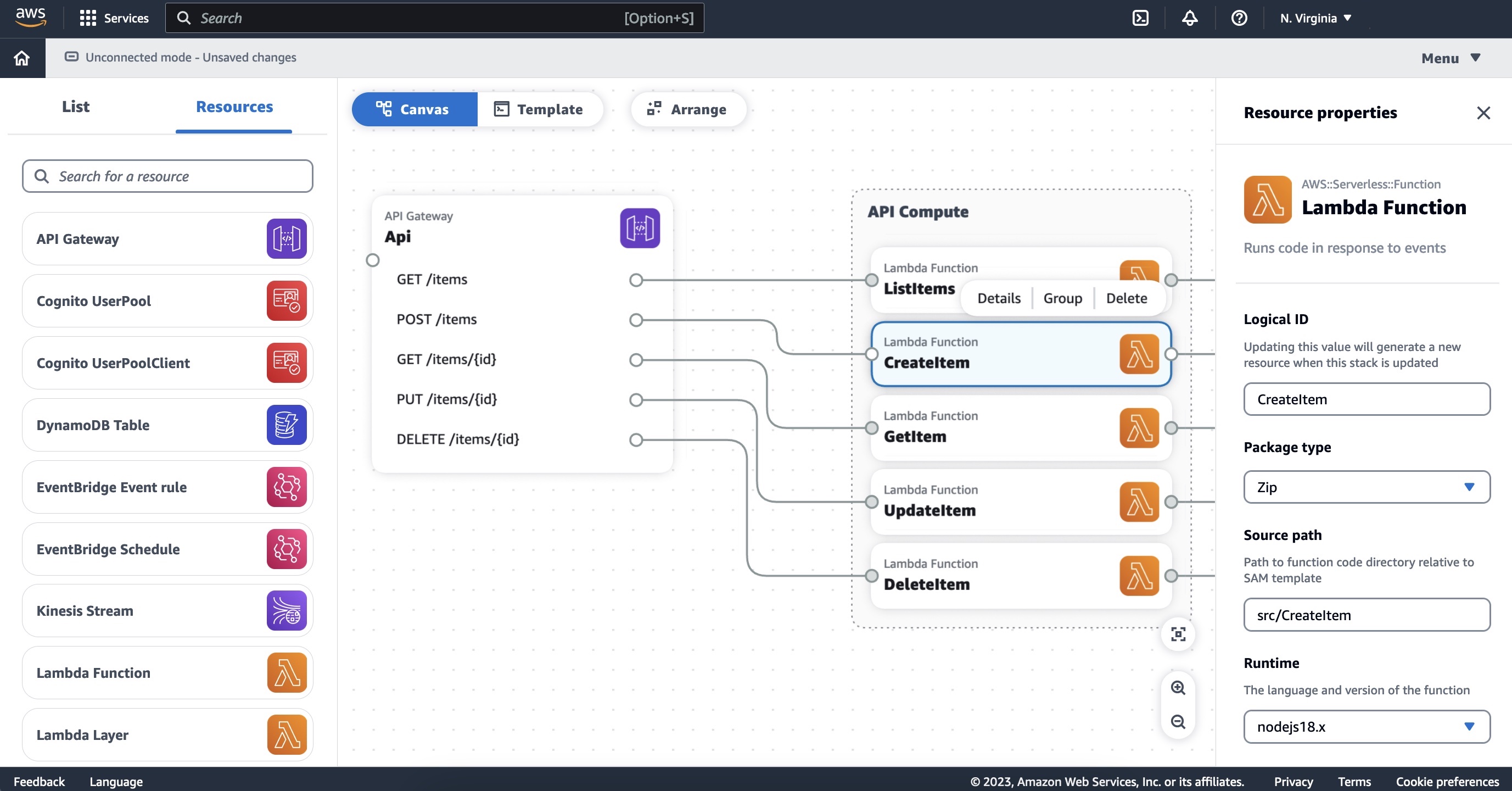 AWS Application Composer ya está disponible para el público en general: cree rápidamente aplicaciones sin servidor de forma visual | Servicios web de Amazon