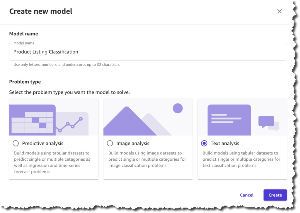 Nuevo: modelos listos para usar y compatibilidad con modelos de clasificación de imágenes y texto personalizados en Amazon SageMaker Canvas | Servicios web de Amazon