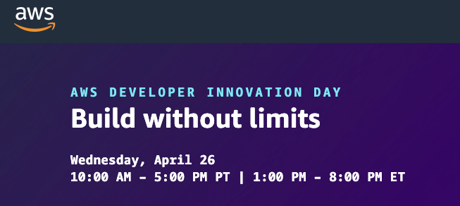 AWS Developer Innovation Day Event Banner