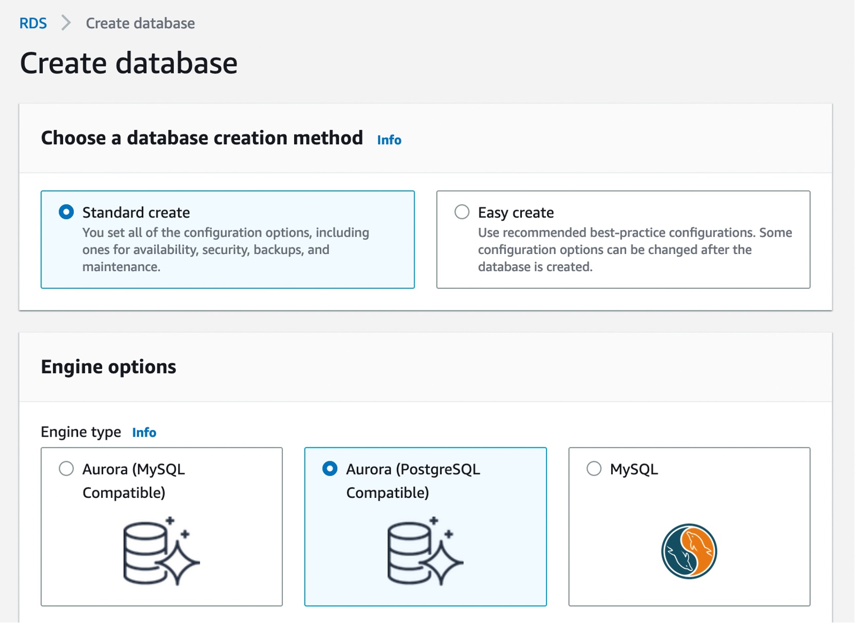 Membuat Aurora Database