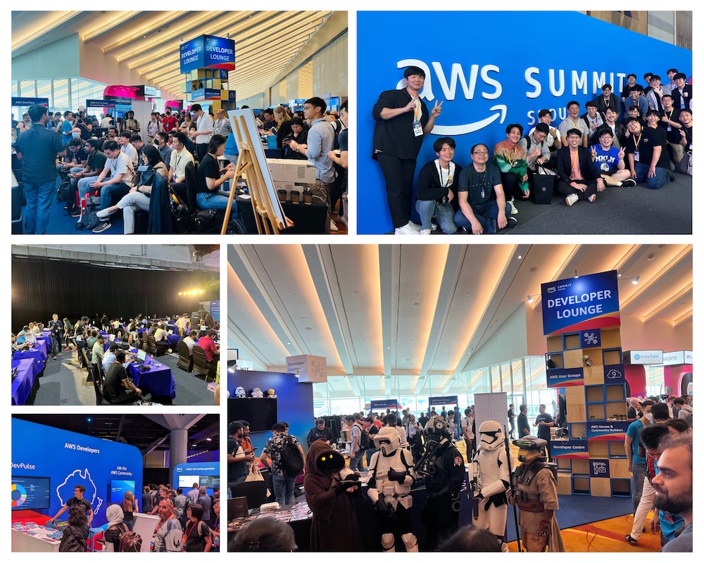 Einige Bilder der AWS Summits 2023