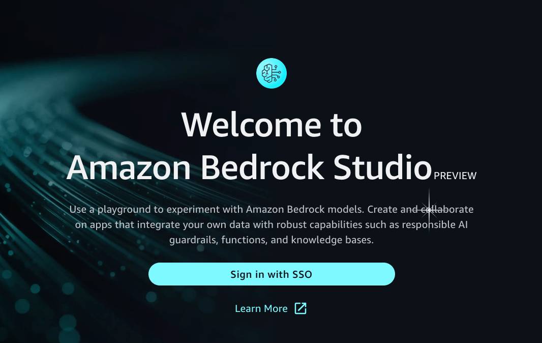 Build generative AI applications with Amazon Bedrock Studio (preview)