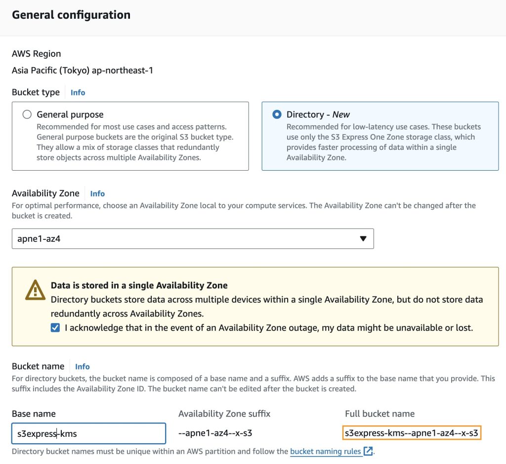 Amazon S3 Express One Zone now supports AWS KMS with customer managed keys