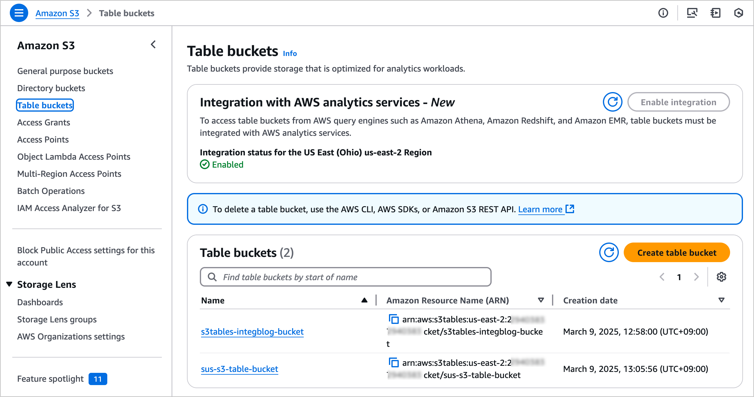 Amazon S3 Tables Integration With Amazon SageMaker Lakehouse Is Now 