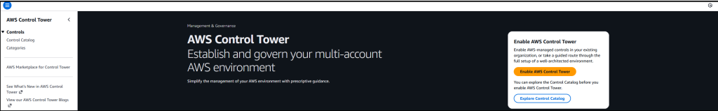 AWS Control Tower introduces a Controls Dedicated experience