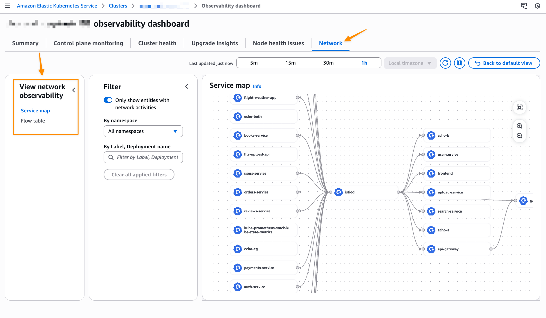 Monitor network performance and traffic across your EKS clusters with Container Network Observability