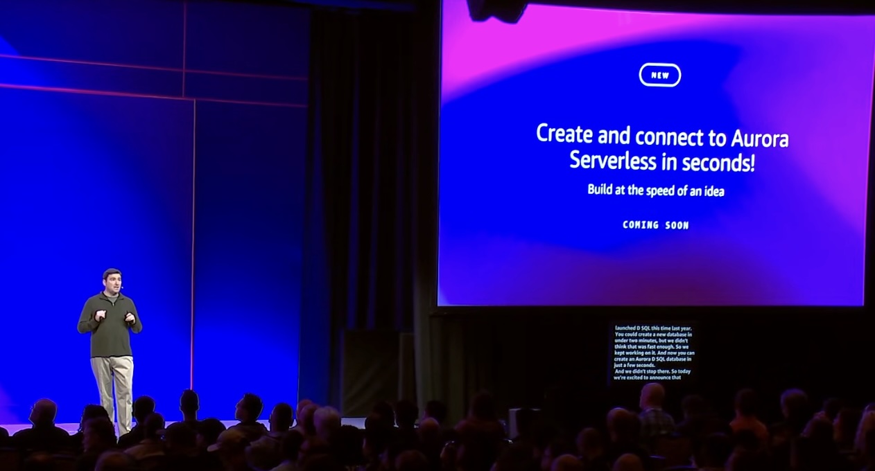 Announcing Amazon Aurora PostgreSQL serverless database creation in seconds