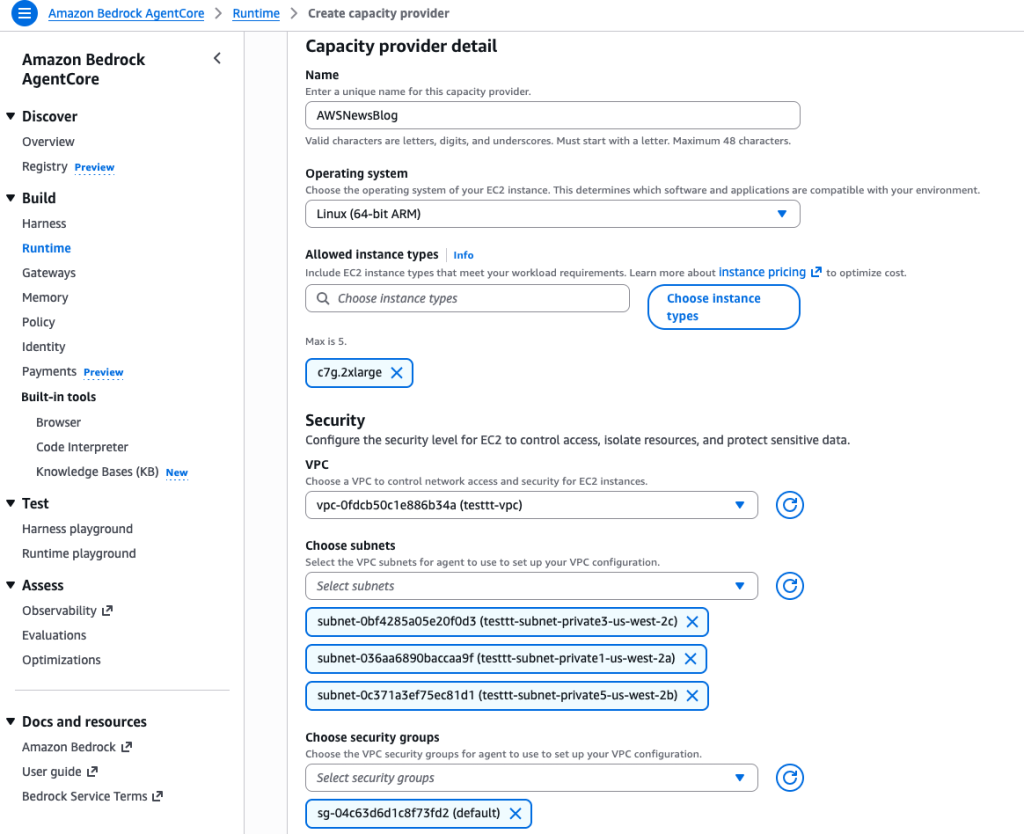 ACI Create Capacity Provider 2