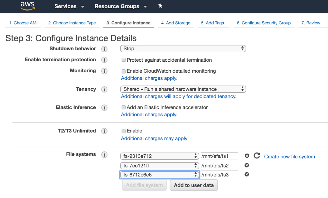 use .efs file in advanced get?