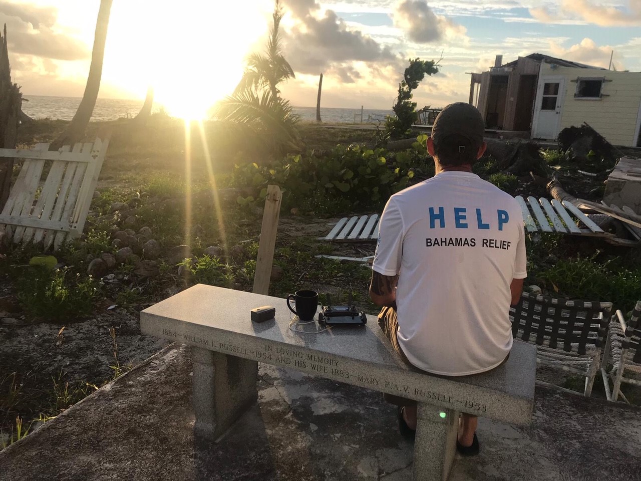 Help.NGO volunteers assessing damage in the Bahamas.