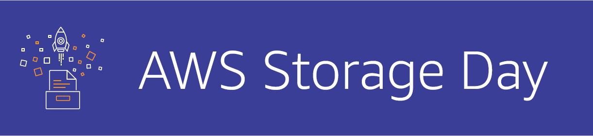 AWS Storage Day blue banner