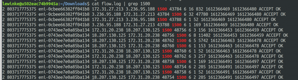 You can take a flow log and then filter for port 1500 in order to see your replication traffic