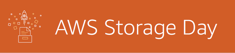 AWS Storage Day Orange banner - logo