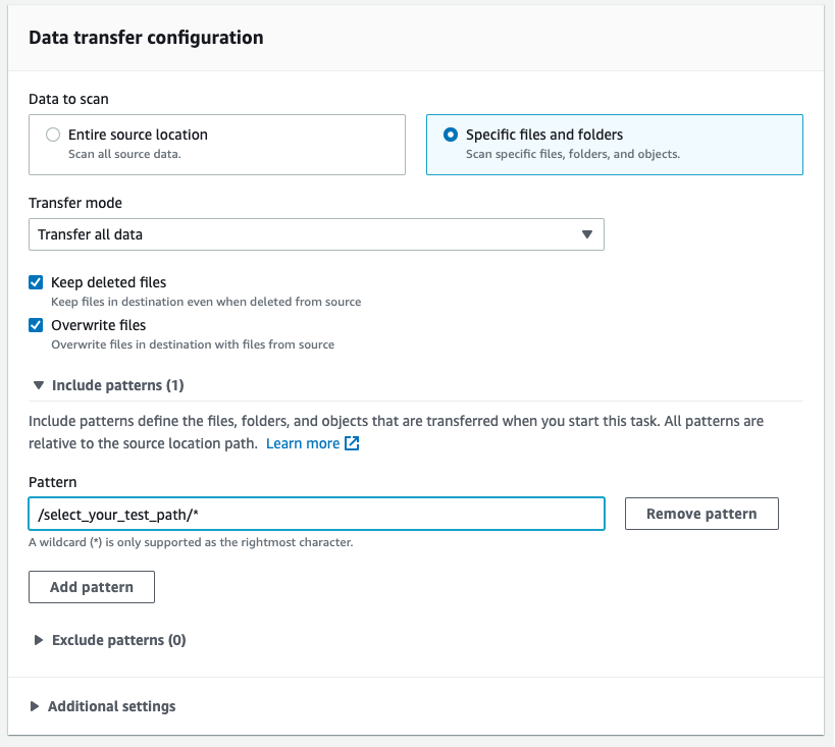 Sample configuration overview