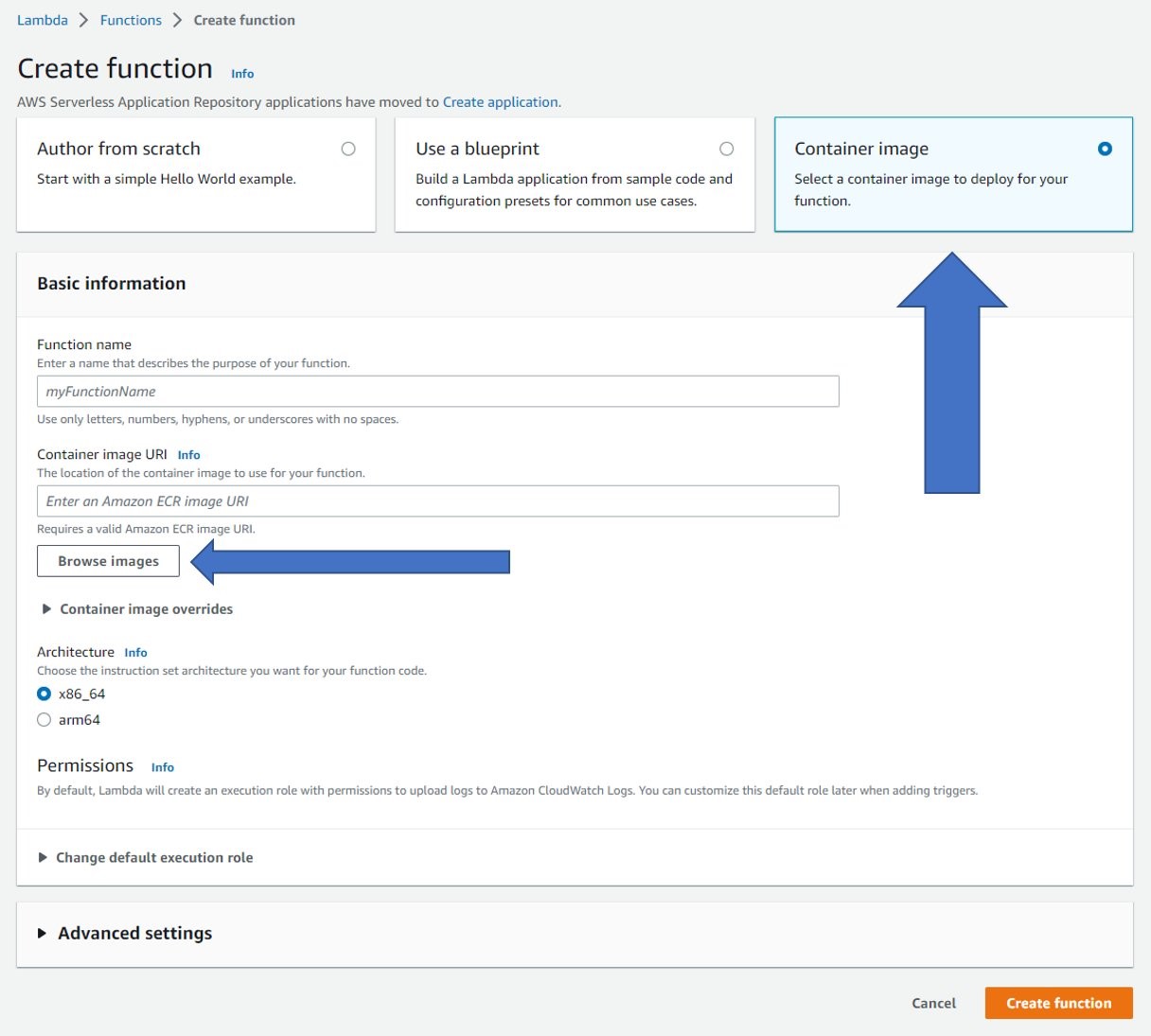 how- to create aws lambda function