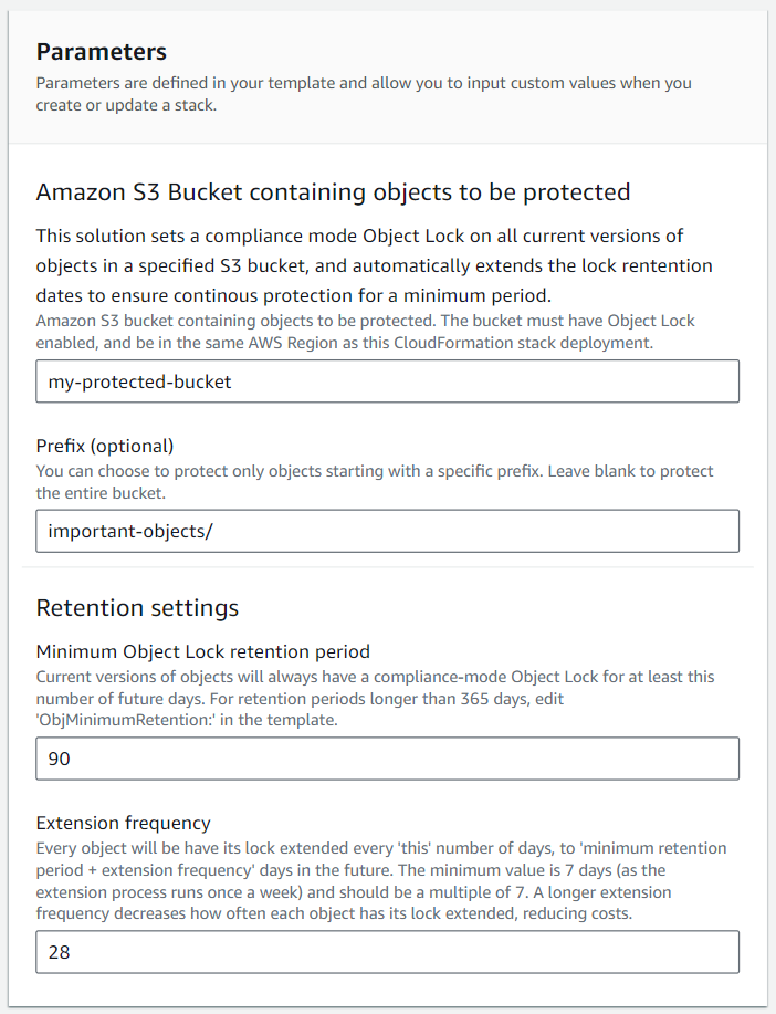 Maintaining object immutability by automatically extending Amazon S3 Object Lock retention