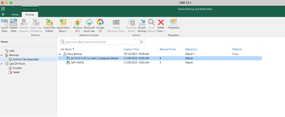 Veeam Archive Tier