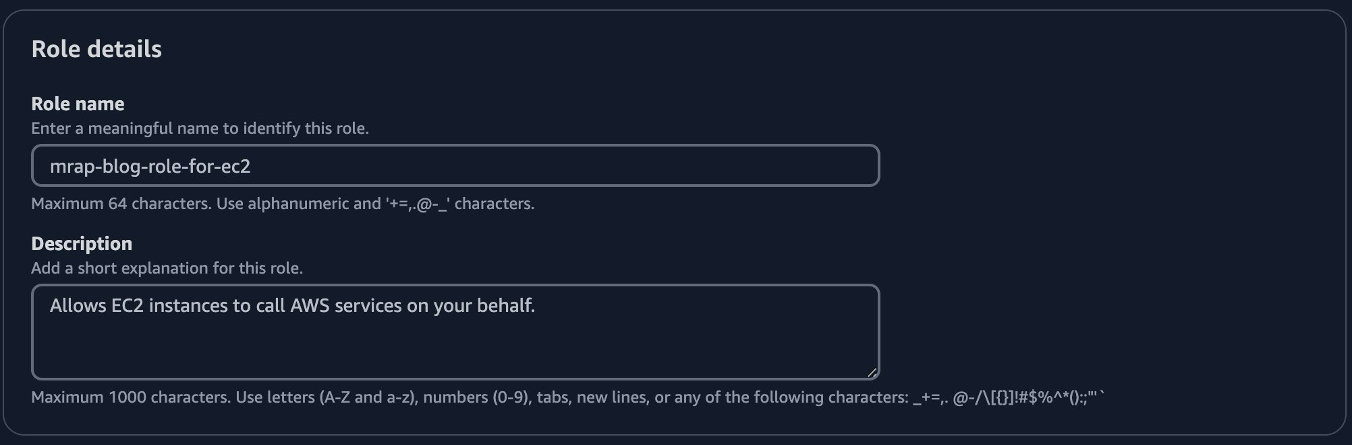 Create role in IAM console for EC2 Instance Part 2